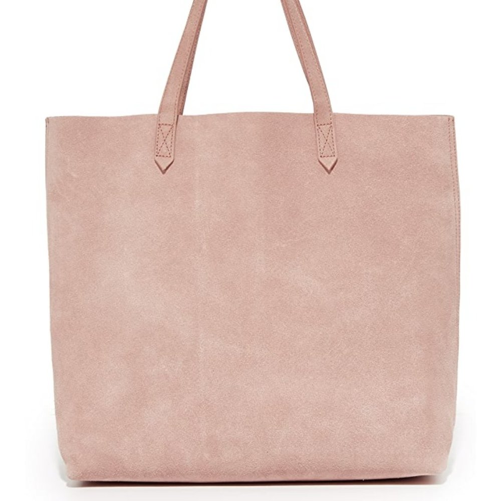 Madewell Suede Transport Tote - Dusty Clay
